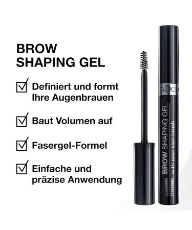 Isadora Eyebrow Gel with Precision Brush | Long-Lasting Easy Fix for Defined & Full-Looking Eyebrows | Transparent Eyebrow Laminating Gel - Buy Online on SooperMarket.com
