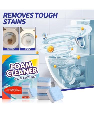 Automatic Powerful Foam Cleaner 2023 Upgrade Foam Cleaner for Toilet Cleaner Foaming for Toilet Foam Cleaner Active Dissolution Toilet Bathroom Cleaners Natural Toilet Cleaner Easy to Use (2Box) - Buy Online on SooperMarket.com