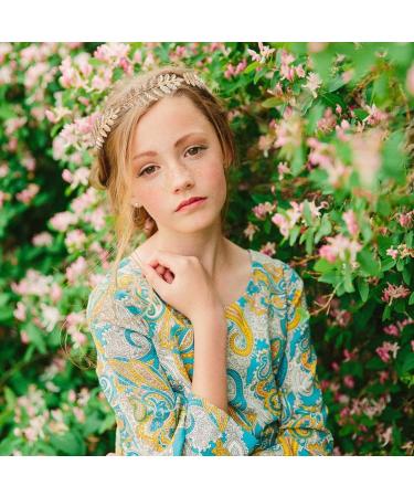Goddess Hair Ripe: 2 Pcs Gold & Silver Leaf Headbands | Wedding Tiara & Bridal Hair Crown | Perfect for Parties & Events - Buy Online on SooperMarket.com