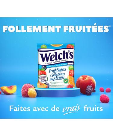 Welch's Fruit Snacks Mixed Fruit & Berries 'N Cherries Bulk Pack Gluten Free Individual Single Serve Bags 22g (Pack of 72) - Buy Online on SooperMarket.com