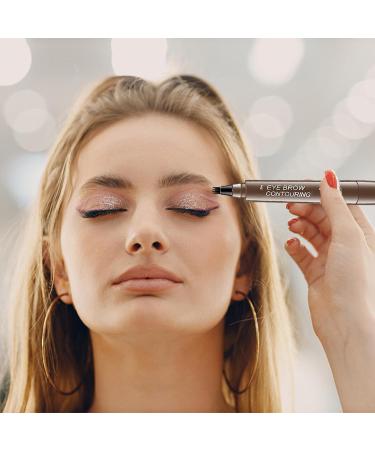 Eyebrow Liquid 4 Points Eyebrow | Microblading Eyebrow Pencil Long-Lasting Eyebrow Makeup for Natural-Looking Eyebrow Ngumms Dark Brown - Buy Online on SooperMarket.com