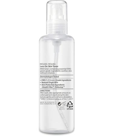 Buy Holika Holika Less on Skin Toner 180ml - Hydrating & Soothing | International Shipping Available - Buy Online on SooperMarket.com