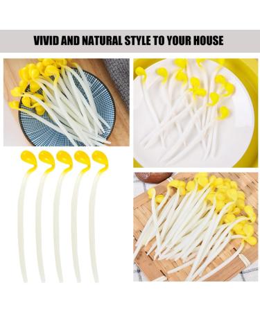 Alipis 12pcs bean sprouts Model decorations pretend lifelike vegetable adornment decorate fruit vegetables decorative vegetable artificial pvc Green bean sprouts Yellow 9.00X1.00X1.00CM - Buy Online on SooperMarket.com