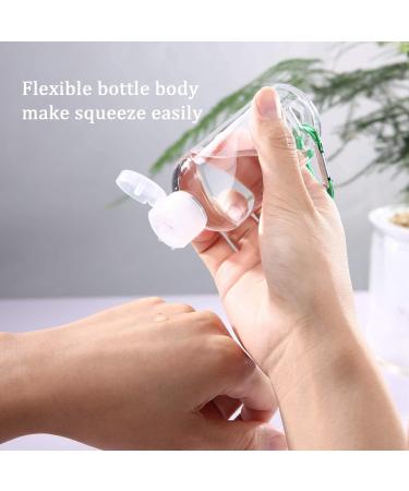 Ulife Mall 8-Piece 50ml Portable Travel Bottles Set - Empty Flip-Cap Bottles for Easy Travel | International Shipping - Buy Online on SooperMarket.com