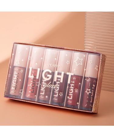 6Pcs Liquid Lipstick Makeup Set - Long Lasting, Waterproof, Hydrating Lip Gloss Gift for Women - Buy Online on SooperMarket.com
