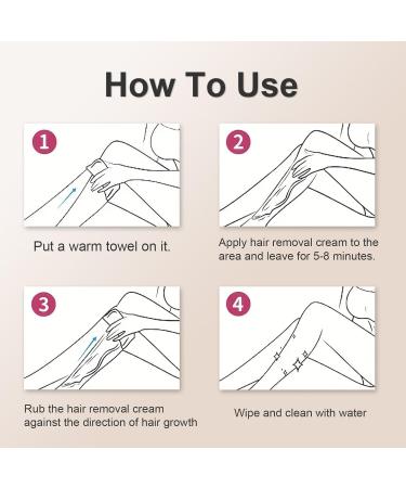 Hair Removal Cream for Women Hair Remover Bikini Hair Removal Cream - Depilatory Cream Long Lasting Smoothness Painless Flawless - for Underarms Legs Bikini Hair Removal Body Hair Removal Cream - Buy Online on SooperMarket.com