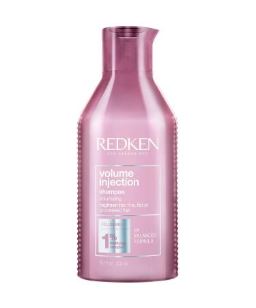 Redken Volume Injection Shampoo | Hair Volumizer For Fine Hair | Volumizing Shampoo Adds Lift & Body | Paraben Free 10.1 Fl Oz