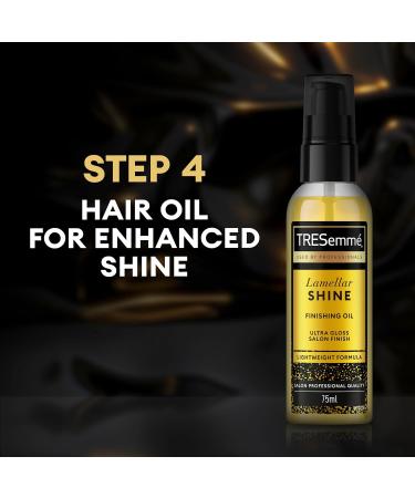 TRESemm Lamellar Shine Finishing Hair Oil - Lightweight Treatment for Ultra-Glossy Salon Finish (75 ml) - Buy Online on SooperMarket.com