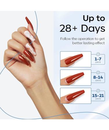 Modelones 2Pcs 15ml No Wipe Gel Top Coat & 4 in 1 Nail Glue Base - Long Lasting Nail Duet Set for Acrylic Nails - Buy Online on SooperMarket.com