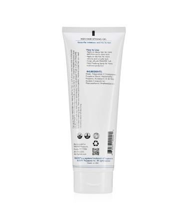 Fragrance-Free Men's Hair Styling Gel 8 oz - pH Balanced & Hypoallergenic for Sensitive Skin - Normal Hold for Hairstyles - Bumps Be Gone - 1 Pack - Buy Online on SooperMarket.com