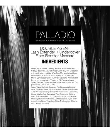 Palladio Double Agent Lash Extender Fiber Booster Mascara - Jet Black - Buy Online on SooperMarket.com