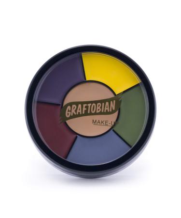 Graftobian Severe Trauma Bruise FX Makeup Wheel for Special Effects and Halloween - 6 Colors