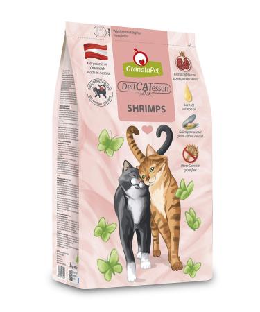Granapet Delicatessen Shrimps Adult 1.8 kg dry food for cats tasty cat feed single feed without cereals & without sugar additives 1.8 kg (1 Pack) Shrimps adult