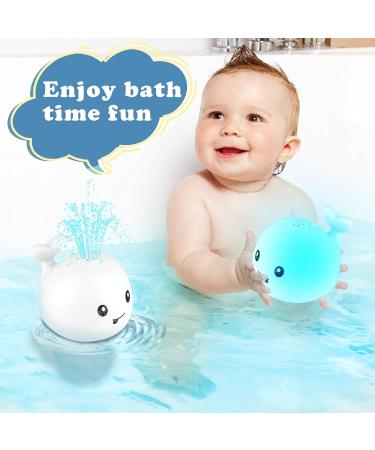 AURUZA Baby Light Up Bath Toy - Waterproof Design, Safe & Fun Baby Bath Toys for 0-6 Months to 5 Years (White) - Buy Online on SooperMarket.com