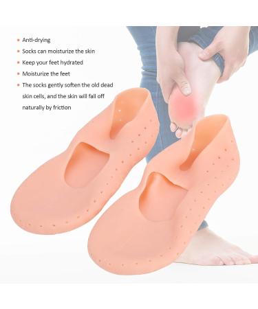 Silicone Moisturizing Socks | Anti-Split Foot Care | Unisex Silicone Socks for Crack Protection - Buy Online on SooperMarket.com