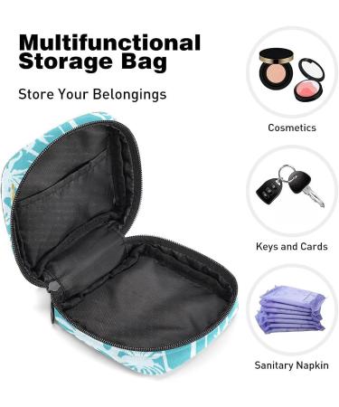 Yellow Banana Coconut Tree Sanitary Napkin Storage Bag - Period Pouch for Women and Teen Girls - Multi-colored 9 - Buy Online on SooperMarket.com