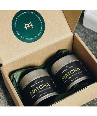 Premium Ceremonial Grade Matcha Green Tea Powder | Delicate Rich Flavor | Kyoto, Japan | 30g Sealed Tin - Buy Online on SooperMarket.com