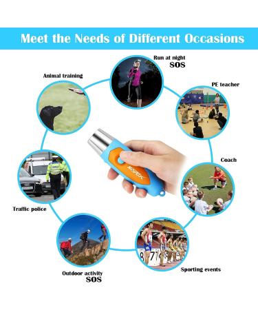 HISPOX Electronic Whistle for Coaches - Loud Volume Hand Whistle with Lanyard - 3 Tones, Blue - Buy Online on SooperMarket.com