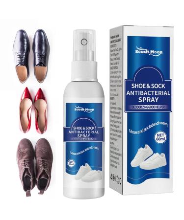 Moukkey Shoe Deodorizer Spray - 2.11 oz Plant-Based Foot Spray Shoe Odor Removal Boot Deodorizer | Muti-Purpose Foot Odor Control Odor Eaters for Shoes Sneakers Boots Sandals Zzn-us