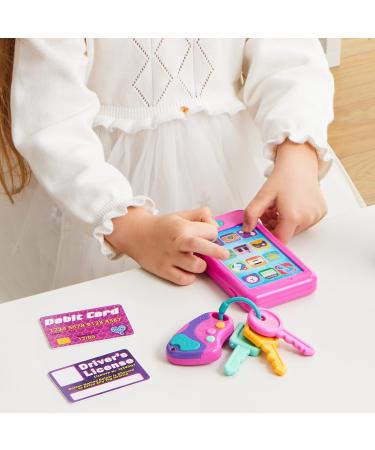 Joyin Rosa Playing Smartphone Key Fob & Credit Card Set - Kids' Cell Phone Toy for Toddlers | Perfect Birthday Gift for Ages 1-5 - Buy Online on SooperMarket.com