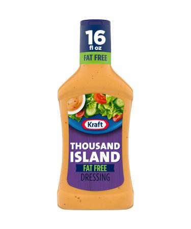 Kraft Thousand Island Fat Free Salad Dressing (16 fl oz Bottles, Pack of 6)