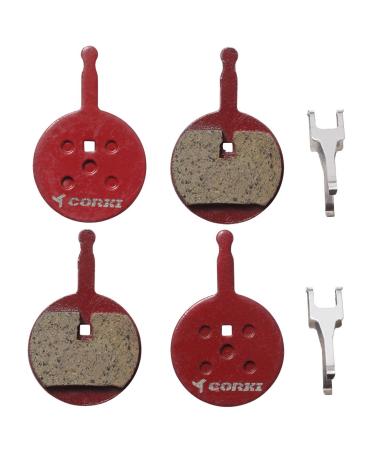 2 Pairs Bicycle Disc Brake Pads for Avid Mechanical BB5 (Resin,Semi-Metallic,Sintered Metal) Resin Brake Pads