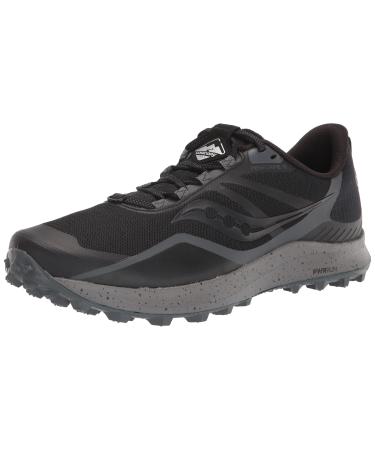 Saucony Men's Peregrine 12 Trail Running Shoe 10.5 Black/Charcoal