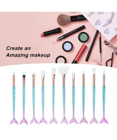 Soft 10PCS Makeup Brushes Set | Professional Blending & Cosmetics Tools for Eyes Blush & More - Buy Internationally - Buy Online on SooperMarket.com