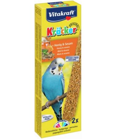 Vitakraft Parakeet Crackers Honey & Sesame - 2 Sticks