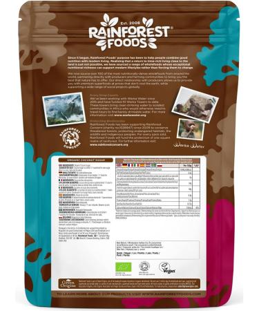Rainforest Foods Organic Coconut Sugar 900g - Pack of 1 | Natural Sweetener for Baking & Cooking - Buy Online on SooperMarket.com
