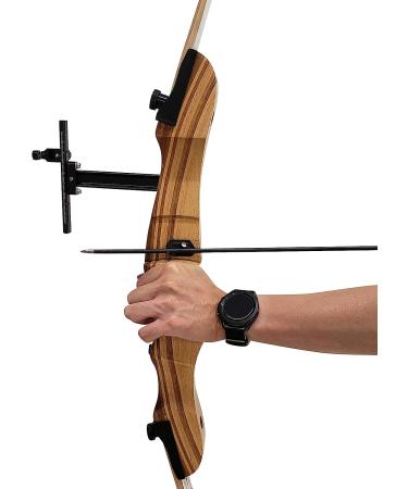 SAS Archery Recurve Bow Target Sight - T Shape Adjustable with Fiber Pin Sight, Aluminum Detachable for Compound Competition - RH or LH, Black - Buy Online on SooperMarket.com