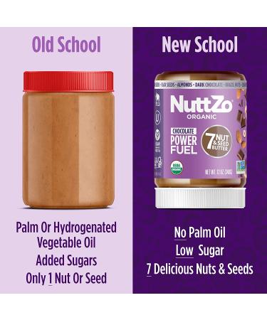Nuttzo Organic Power Fuel 7 Nut & Seed Butter - Chocolate Flavor 12 oz | Healthy Snack - Buy Online on SooperMarket.com