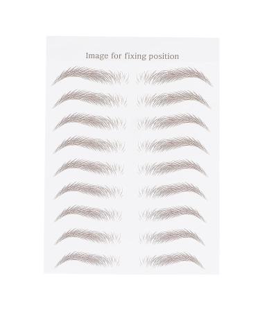 6D Waterproof Eyebrow Sticker - Professional Eyebrow Transfer Tool for Women & Girls | Brown | International Shipping - Buy Online on SooperMarket.com