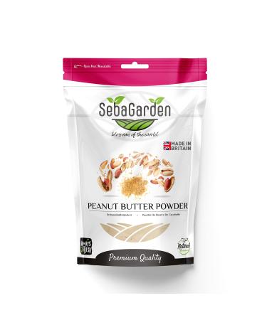 Seba Garden Peanut Butter Powder 500gr Defatted Healthy Plant Based Vegan Protein Non-GMO Certified Gluten Free and Vegan Keto Friendly Low Carb and Bpa-free