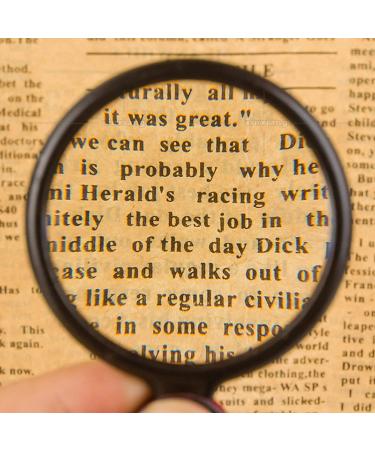 8X Mini Handheld Folding Magnifying Glass 50mm Optical Lens - Rotating Loupe for Elderly and Students - Buy Online on SooperMarket.com