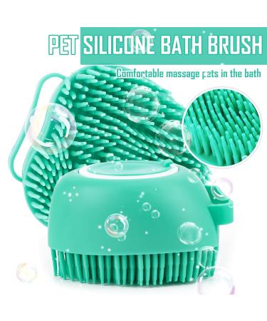 Best Dog Bathing Brushes | Soft Massage Shower Brush with Soap Dispenser for Dogs & Cats - Buy Online on SooperMarket.com