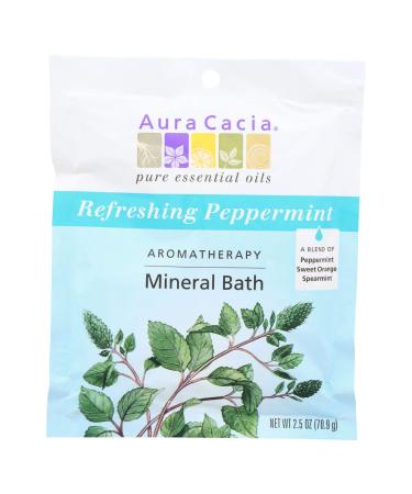 Aura Cacia  Mineral Bath Peppermint  2.5 Ounce6