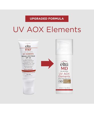 EltaMD UV Elements SPF 44 Tinted Moisturizer | Mineral Sunscreen for Dry Skin | Oil-Free Face Moisturizer | Dermatologist Recommended | 2.0 oz - Buy Online on SooperMarket.com