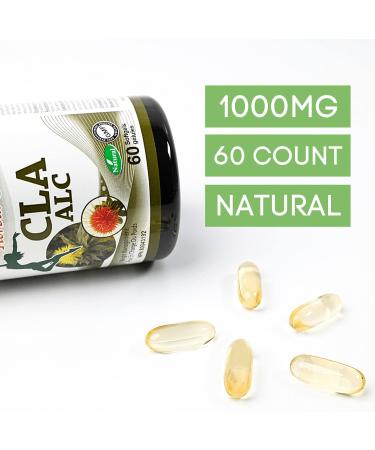Herbal-Slim CLA - 1000 mg - Pure Safflower Oil Source - Conjugated Linoleic Acid Supplement (60 Softgels) - Buy Online on SooperMarket.com