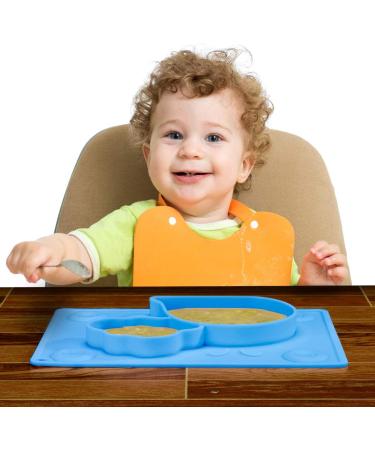 Super Kitchen Silicone Baby Suction Plate for Feeding | Blue | 1 Count - Buy Online on SooperMarket.com