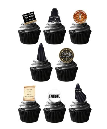 Top That 25 Stand Up Traitors Faithful Game Themed Edible Wafer Paper Cake Toppers Decorations