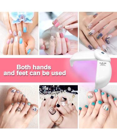 Professional 54W UV Nail Lamp for Gel Nail Polish Kit - Pink - Buy Online on SooperMarket.com