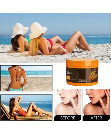 Funnaura Intensive Tanning Gel Fast Tanning Bronzing with Coconut Oil and Vitamin E for Sunbeds & Outdoor Sun - Buy Online on SooperMarket.com