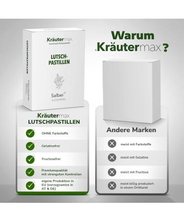 Sugar-Free Sage Lozenges | 3 x 36 pcs Cough Drops with Sage Extract - International Shipping Available - Buy Online on SooperMarket.com