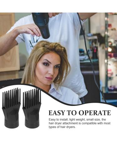 Hair Dryer Comb Attachment: 2pcs Hair Dryer Comb Accessories Universal Hair Dryer Nozzle Comb Attachment - Hairdressing Styling Salon Tool for Barber Shop - Buy Online on SooperMarket.com