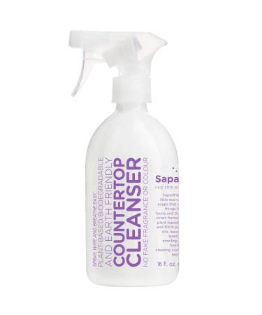 Sapadilla Sweet Lavender + Lime Biodegradable Countertop Cleanser Spray, 16 Ounce, (Pack of 1)