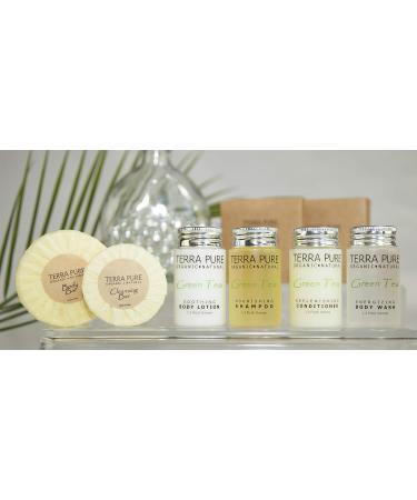 Terra Pure Green Tea Bar Soap Travel Size Hotel Amenities 1.25 oz - Pack of 100 - Buy Online on SooperMarket.com