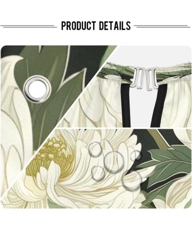 Kigai White Flowers Barber Cape | Waterproof Hair Cutting Cape for Men & Women - Adjustable Snap Closure Professional Salon Accessory - Buy Online on SooperMarket.com