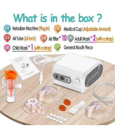 UNOSEKS Portable Jet Nebulizer for Breathing Issues - Compressor Steam Inhaler for Adults and Kids | Home & Travel Kit Included - Buy Online on SooperMarket.com