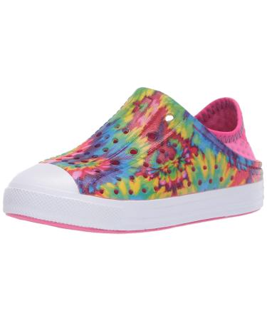 Skechers Unisex-Child Foamies Guzman Steps-Glitter Mist (Toddler) Sneaker Big Kid (8-12 Years) 4 Big Kid Yellow Multi